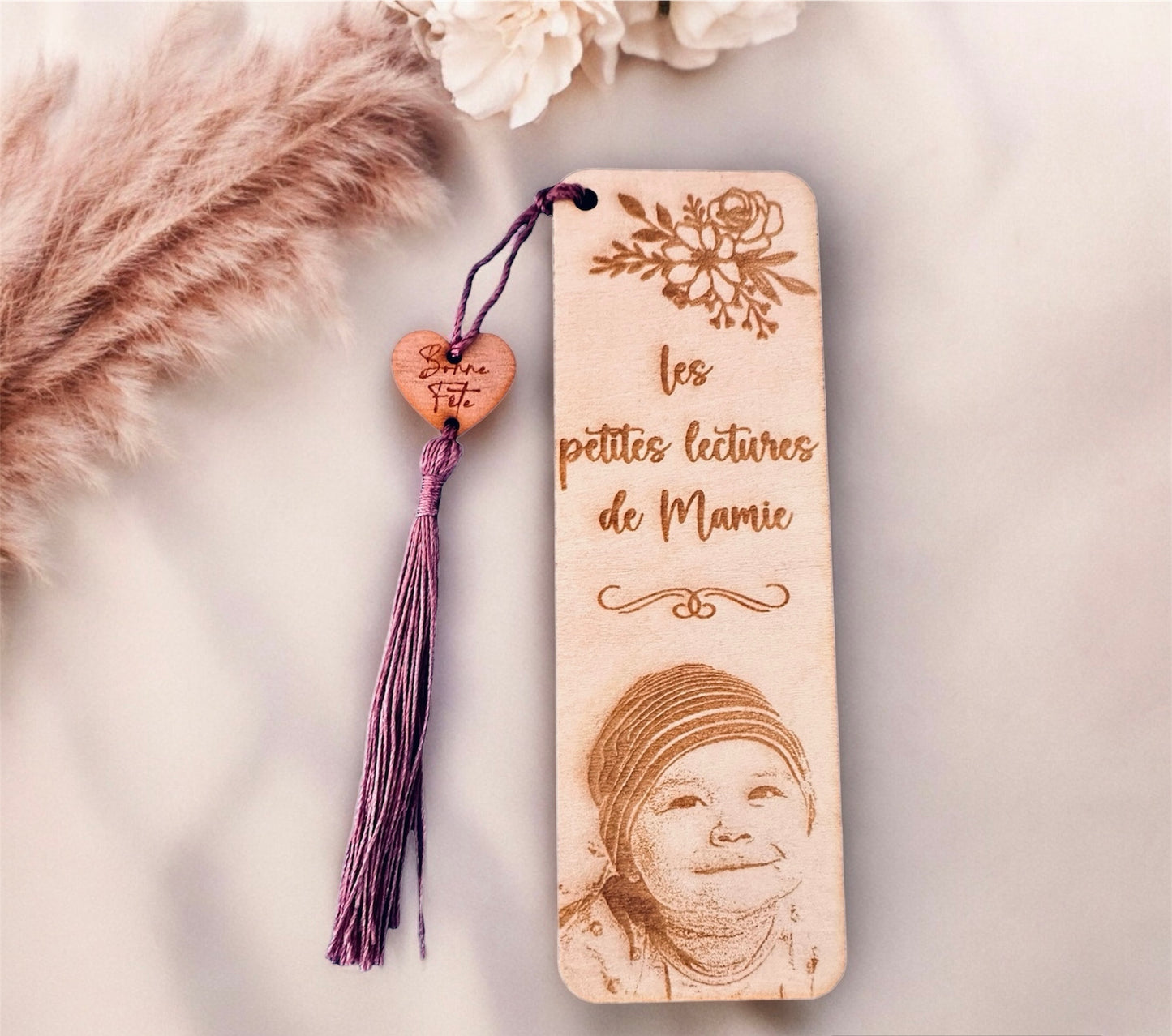 Marque page en bois personnalisé