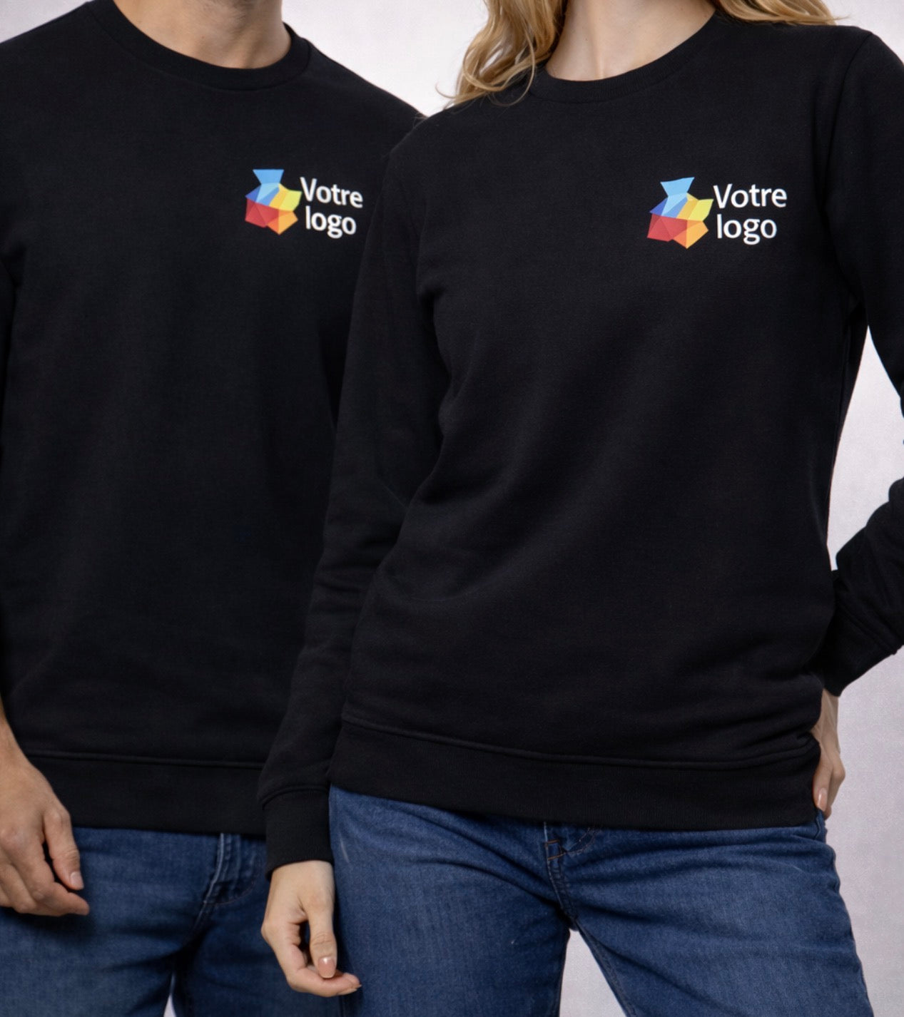sweat pull professionnel manches longues unisexe personnalisable avec logo