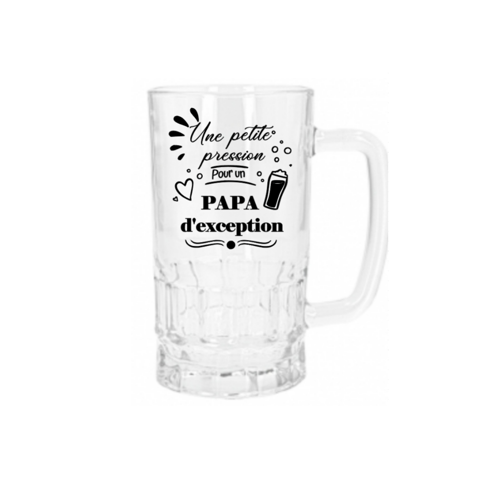 chope à bière "Papa d'exception"