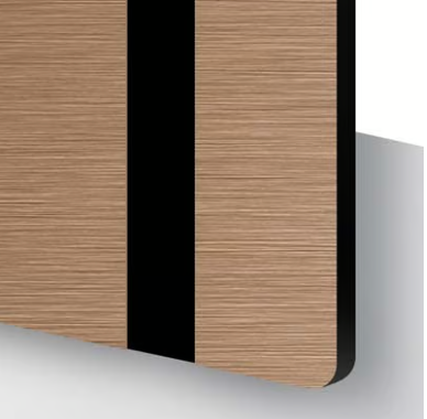 Plaque professionnelle personnalisée – PVC effet cuivre brossé