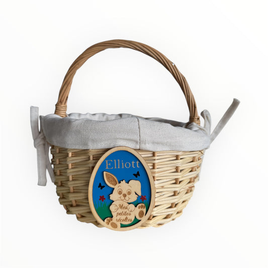 Panier personnalisé « Mes petites récoltes »