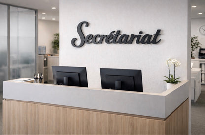 Signalétique intérieure 3D – Texte – Gamme Essentiel