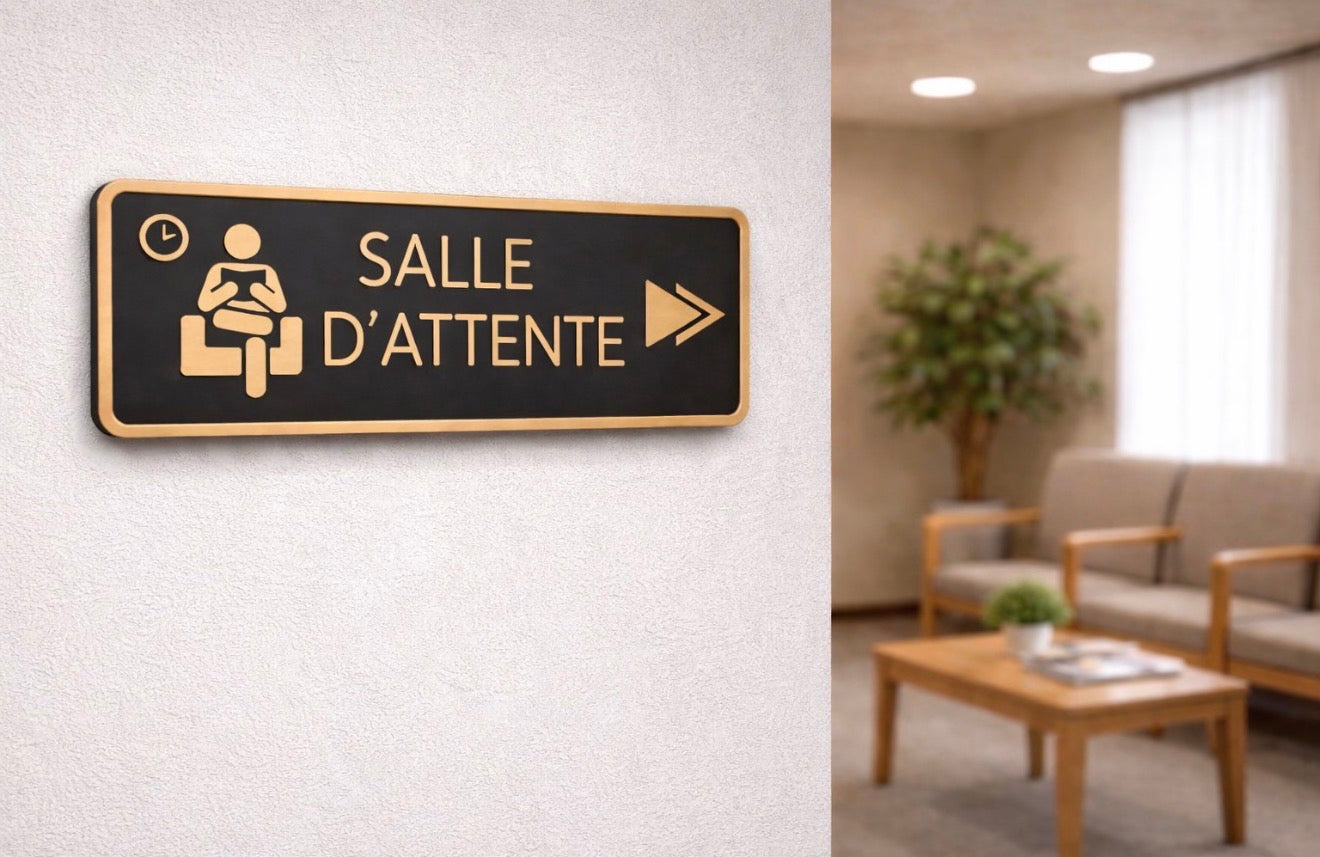 Signalétique intérieure premium – Design sur mesure