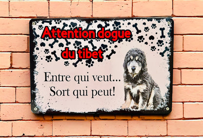 Pancarte " Attention au chien" personnalisable