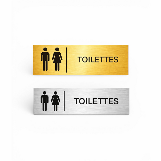 Signalétique intérieure toilettes – Gamme Essentiel