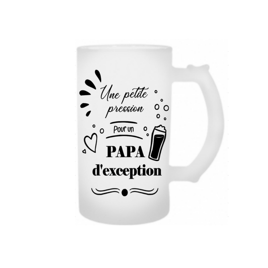 chope à bière "Papa d'exception"