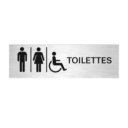 Signalétique intérieure toilettes – Gamme Essentiel